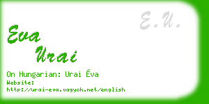 eva urai business card